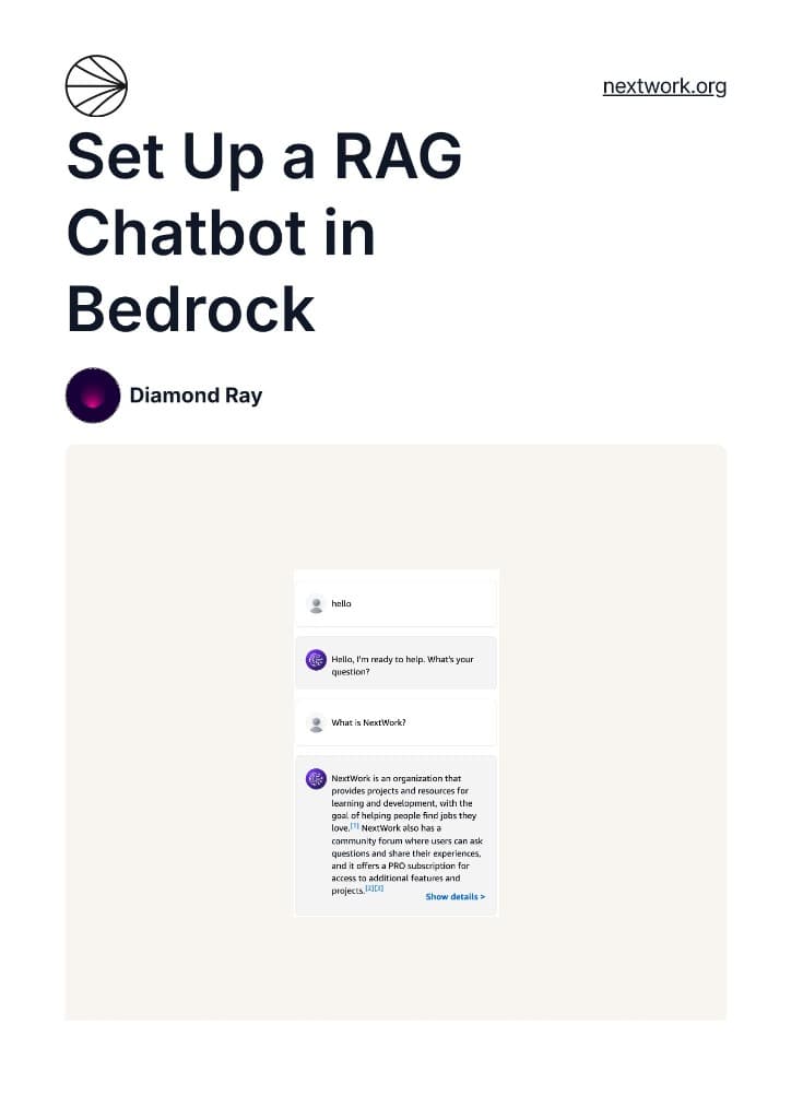 Set Up a RAG Chatbot in Bedrock